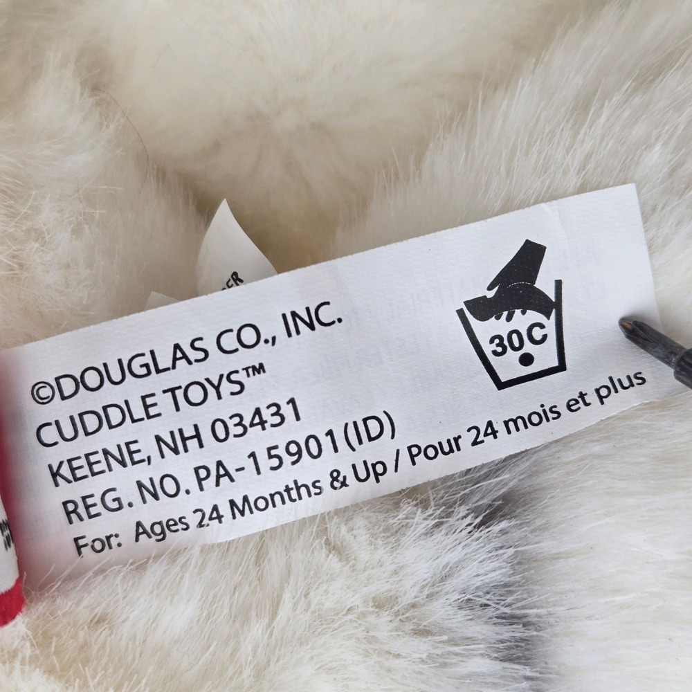 Douglas Cuddle Toy White Tiger Cub Plush Stuffed Animal Floppy abt 20 Inch - Picture 9 of 13